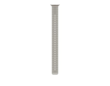 Apple Ocean Band Extension за Apple Watch 49 мм, Translucent Gray/Natural на супер цени