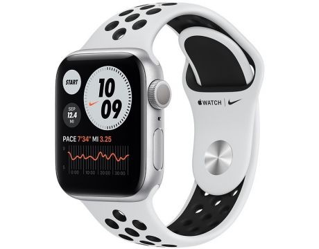 Apple Watch Nike Series 6, бял на супер цени