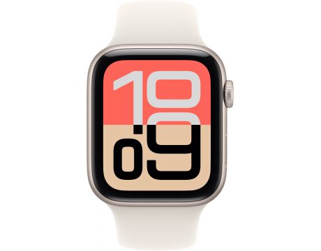 Apple Watch SE 3 GPS, 40 мм, S/M, Starlight Aluminium, Starlight на супер цени