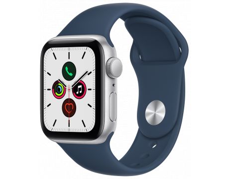 Apple Watch SE v2, сребрист/син на супер цени