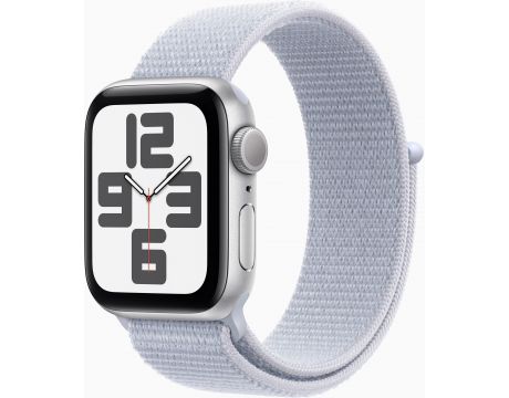 Apple Watch SE2 v3 GPS, 40 мм, Silver Aluminum, Blue Cloud Sport на супер цени