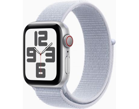 Apple Watch SE2 v3 GPS, Cellular ,40 мм, Silver Aluminum, Blue Cloud Sport на супер цени