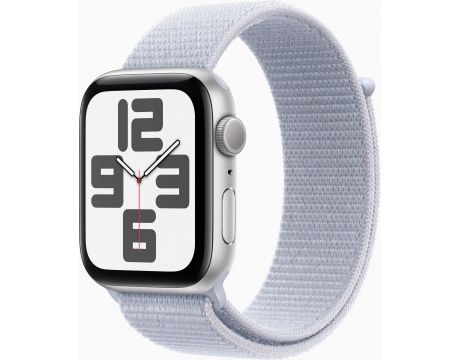 Apple Watch SE2 v3 GPS, 44 мм, Silver Aluminum, Blue Cloud Sport на супер цени