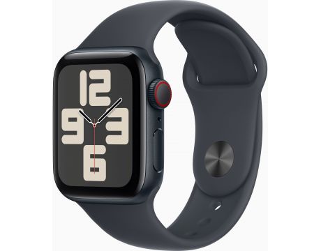 Apple Watch SE2 v3 GPS, Cellular, 40 мм, M/L, Midnight Aluminum, Midnight Sport на супер цени