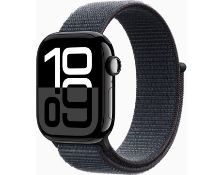 Apple Watch Series 10 GPS, Cellular, 42 мм, Jet Black Aluminum, Ink Sport на супер цени