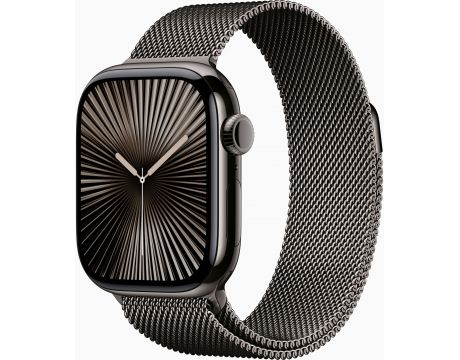 Apple Watch Series 10 GPS, Cellular, 42 мм, Slate Titanium, Slate Milanese на супер цени