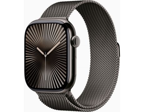 Apple Watch Series 10 GPS, Cellular, 46 мм, M/L, Slate Titanium, Slate Milanese на супер цени