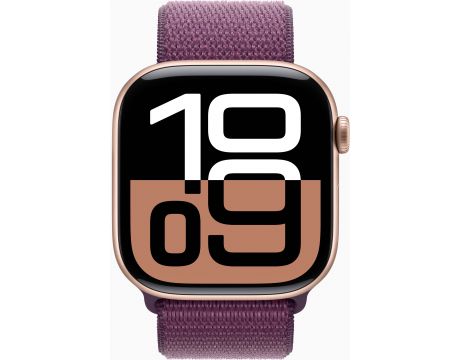 Apple Watch Series 10 GPS, Cellular, 46 мм, Rose Gold Aluminium, Plum Sport на супер цени