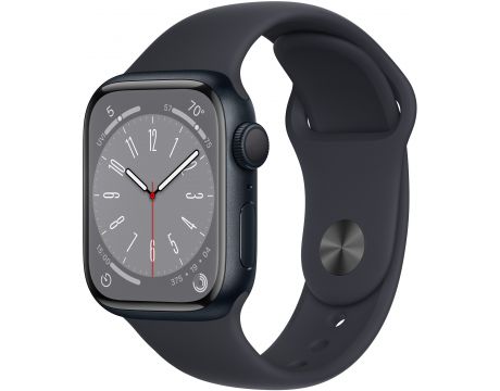 Apple Watch Series 8 GPS, 41мм, Aluminum, Midnight на супер цени