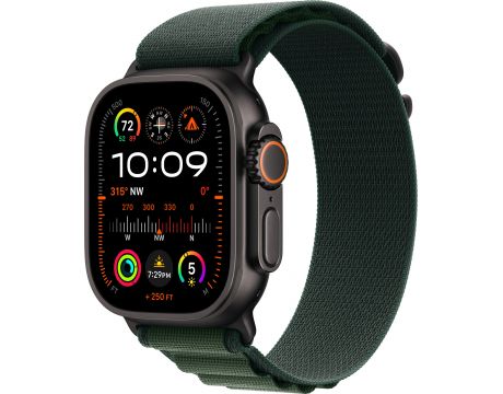 Apple Watch Ultra 2 GPS, Cellular, 49 мм, S, Black Titanium, Dark Green Alpine на супер цени