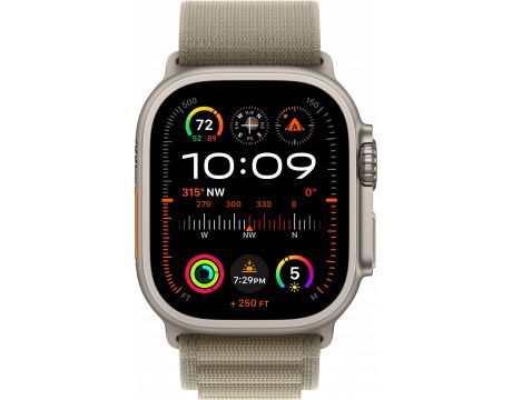Apple Watch Ultra 2 GPS, Cellular, 49 мм, M, Titanium, Olive на супер цени
