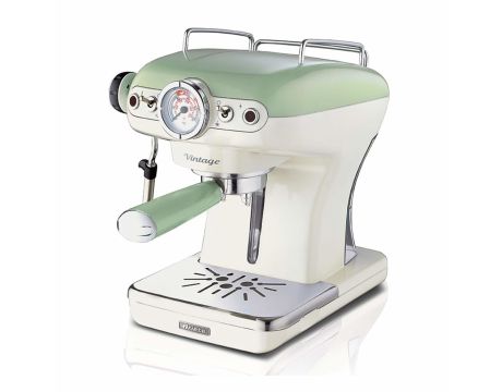 Ariete Espresso Machine Vintage 1381, бял/зелен на супер цени