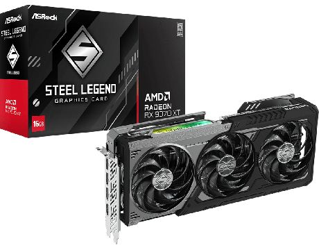 ASRock Radeon RX 9070 XT 16GB Steel Legend Dark на супер цени