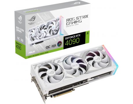ASUS GeForce RTX 4090 24GB ROG Strix White OC DLSS 3 на супер цени