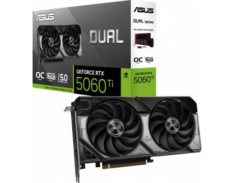 ASUS GeForce RTX 5060 Ti 16GB Dual OC DLSS 4 на супер цени