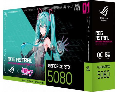ASUS GeForce RTX 5080 16GB ROG Astral OC Hatsune Miku Edition на супер цени