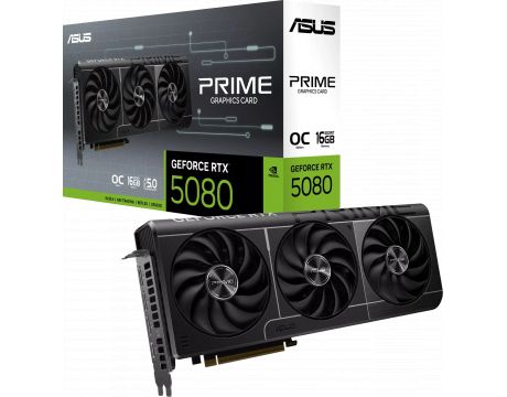 ASUS GeForce RTX 5080 16GB PRIME OC DLSS 4 на супер цени