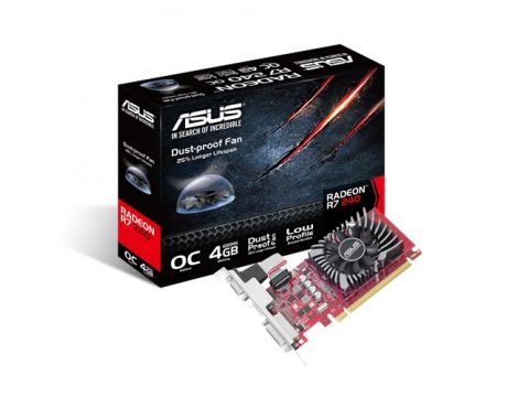 ASUS R7 240 4GB OC Low Profile на супер цени