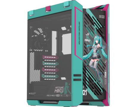 ASUS ROG Strix Helios II Hatsune Miku Edition, зелен/розов на супер цени