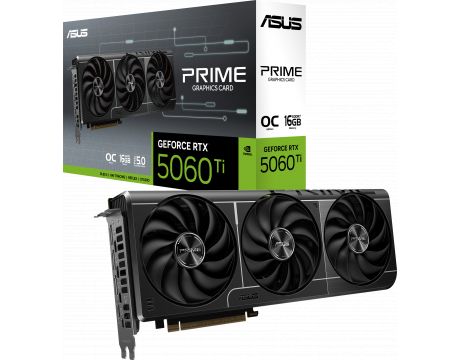 ASUS GeForce RTX 5060 Ti 16GB PRIME OC DLSS 4 на супер цени