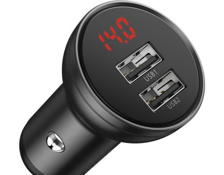 Baseus Car Charger 24W, черен на супер цени