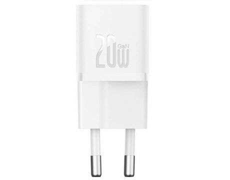 Baseus GaN5 Mini 20W, бял на супер цени