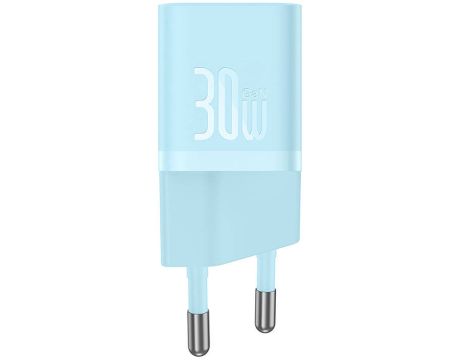 Baseus GaN5 mini 30W, син на супер цени
