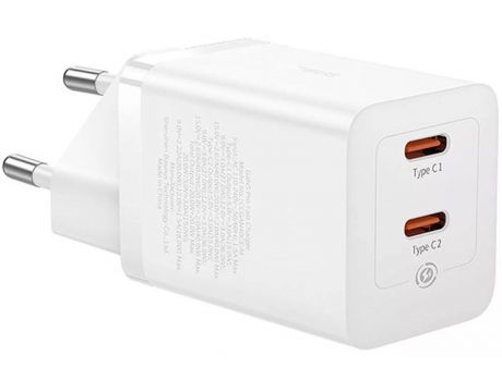 Baseus GaN5 Pro 40W, бял на супер цени