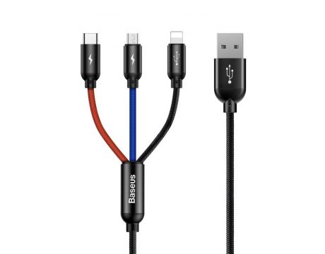 Baseus USB към USB Type-C + Lightning + micro USB на супер цени