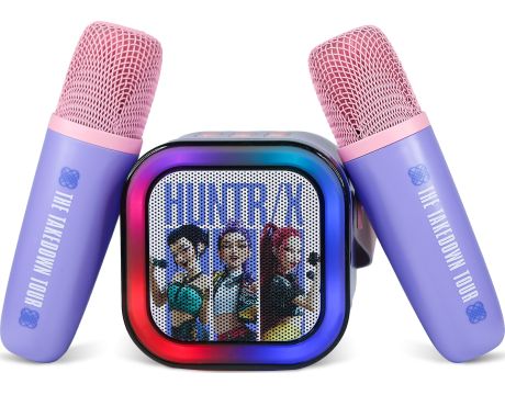 безжична колонка и микрофони OTL K-Pop Demon Hunters Huntrix PopSing, лилав/розов на супер цени