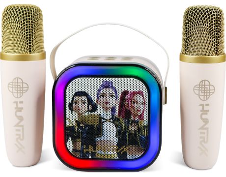 безжична колонка и микрофони OTL K-Pop Demon Hunters Huntrix PopSing, кремав/златист на супер цени