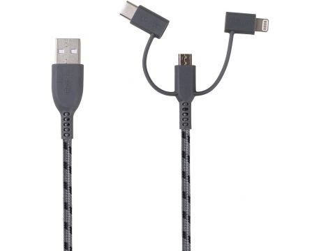 BoomPods USB към micro USB/Lightning/USB Type-C на супер цени