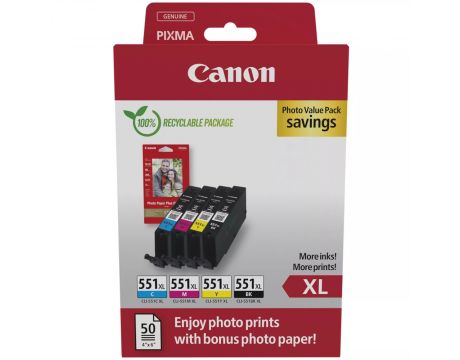 Canon CLI-551XL 4-pack на супер цени
