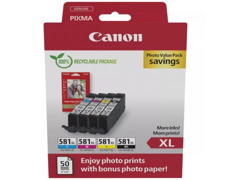 Canon CLI-581XL 4-pack на супер цени