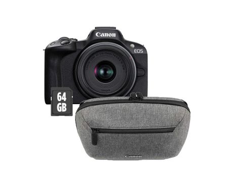 Canon EOS R50 Travel Kit, черен на супер цени