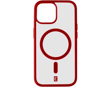 Cellular Line Pop Mag за Apple iPhone 15, прозрачен/червен на супер цени