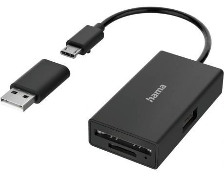 Hama USB OTG Hub, черен на супер цени
