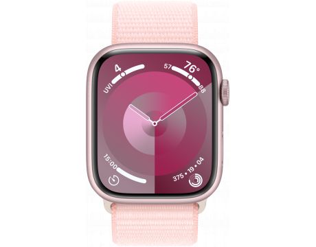 Apple Watch Series 9 GPS, Cellular, 45 мм, Aluminium, Pink на супер цени