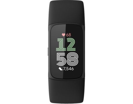 Fitbit Charge 6, 36 мм, черен на супер цени