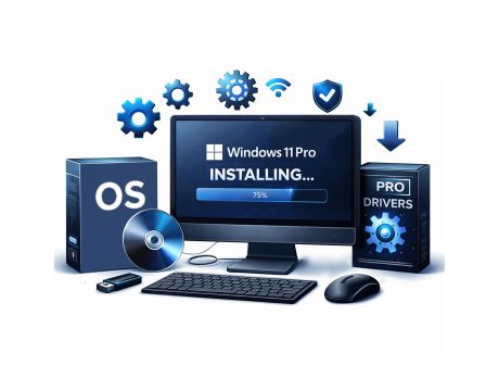 Инсталация на Windows 11 Pro + драйвери (не включва лиценз) на супер цени