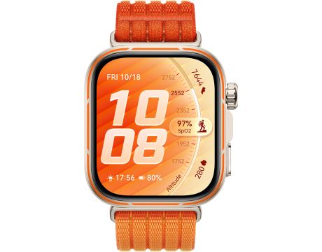 HUAWEI Watch Fit 5 Pro, 44 мм, оранжев на супер цени