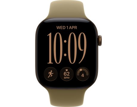 Apple Watch Series 12 GPS, 46 мм, M/L, Dark Bronze Aluminium, Olive на супер цени