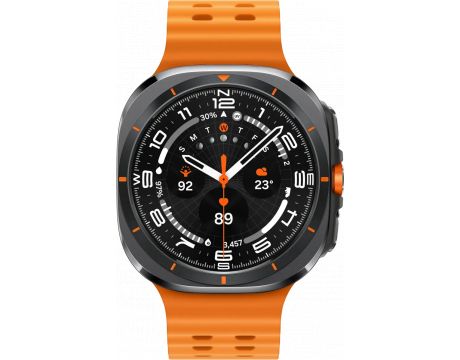 Samsung Galaxy Watch Ultra 2025, Cellular, 47 мм, черен/оранжев на супер цени
