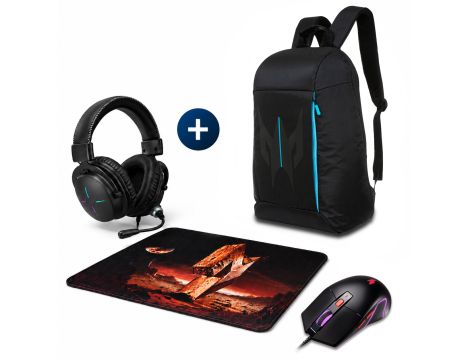 раница, мишка, слушалки и подложка за мишка Acer Nitro на супер цени