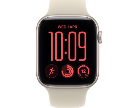 Apple Watch SE 3 GPS, 40 мм, S/M, Starlight Aluminium, Sand на супер цени