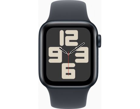 Apple Watch SE2 v3 GPS, 40 мм, S/M, Midnight Aluminum, Midnight Sport на супер цени