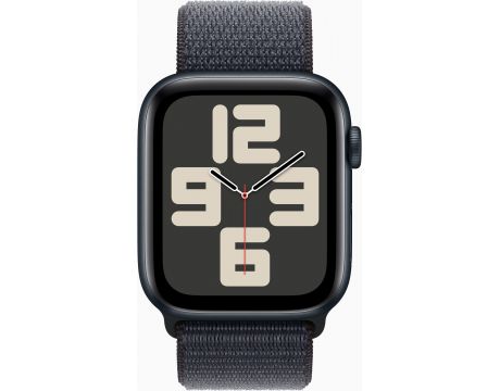 Apple Watch SE2 v3 GPS, 44 мм, Midnight Aluminum, Ink Sport на супер цени