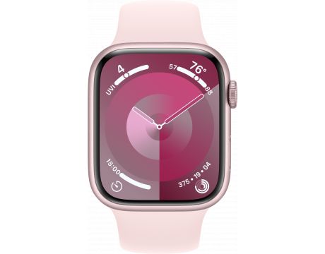 Apple Watch Series 9 GPS, Cellular, 41 мм, M/L, Aluminium, Pink на супер цени