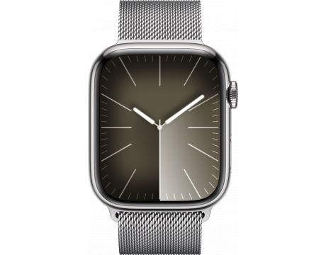 Apple Watch Series 9 GPS, Cellular, 41 мм, Stainless Steel, Silver на супер цени