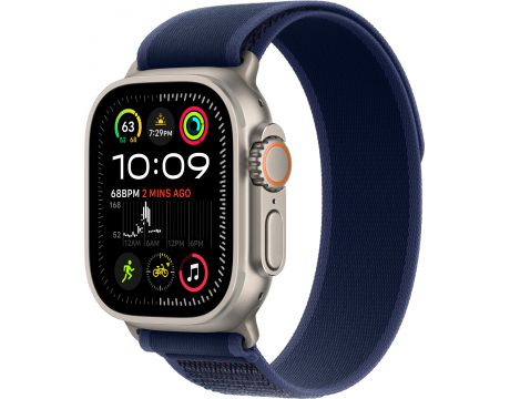 Apple Watch Ultra 2 GPS, Cellular, 49 мм, S/M, Natural Titanium, Blue Trail на супер цени